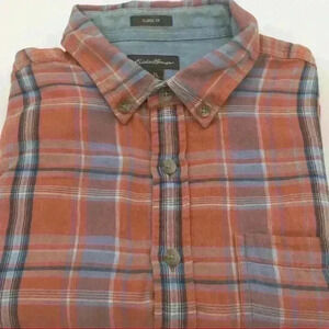 Eddie Bauer Plaid Shirt Butt-Down L/T